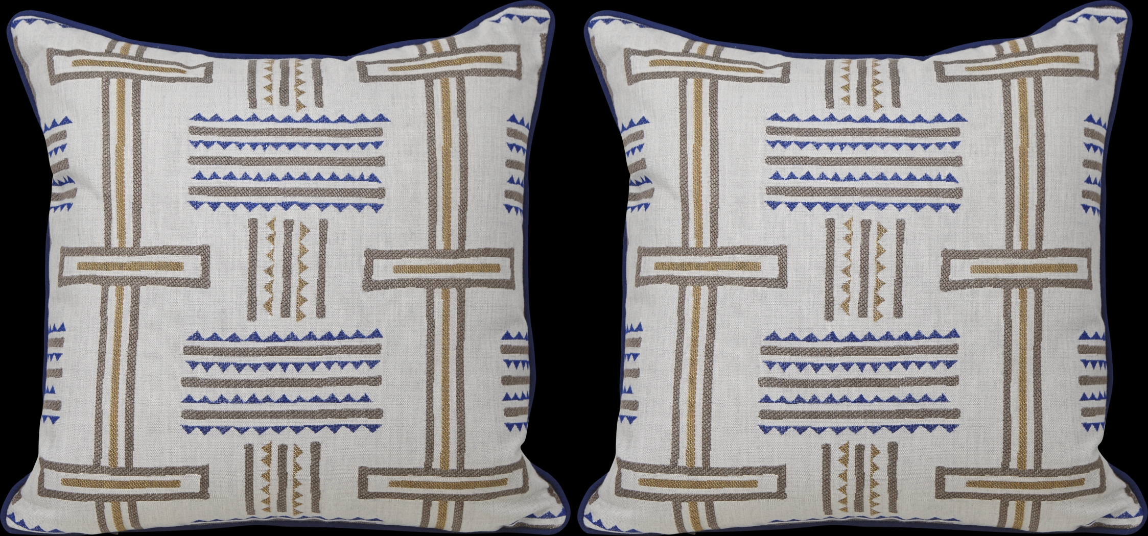 Tolson Twilight Blue Indoor/Outdoor Accent Pillow, Set of Two - Thumbnail - Image 1