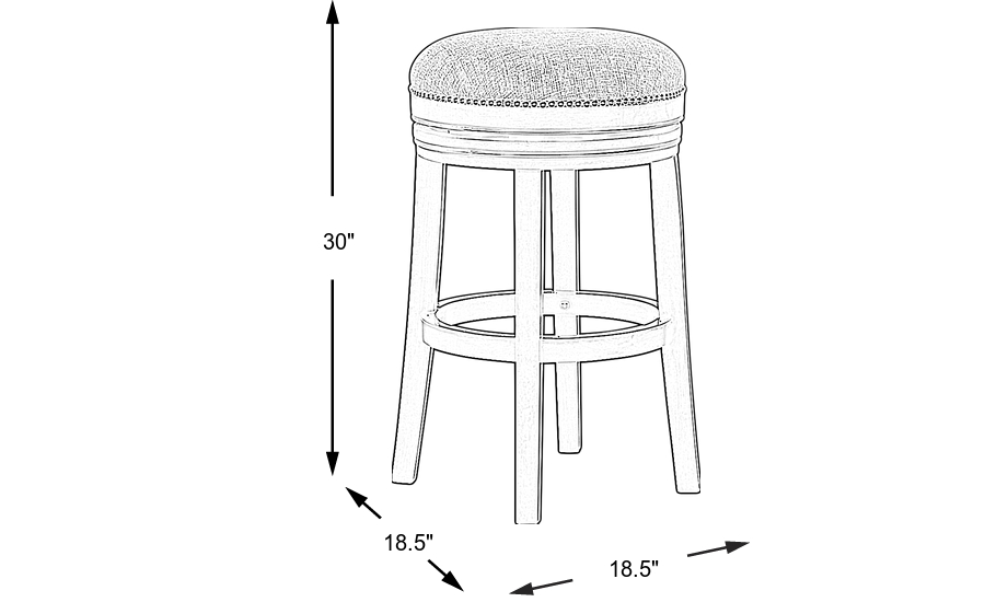 Dimension Image. Please refer to the Dimension Tab on this page for dimension details.