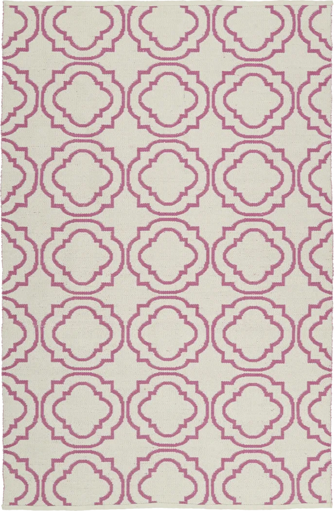Diaz Pink 5 x 7'6 Indoor/Outdoor Rug - Thumbnail - Image 2