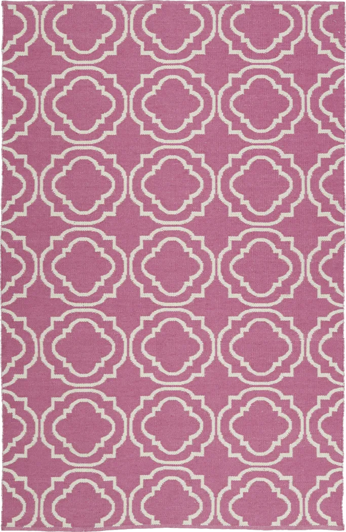 Diaz Pink 5 x 7'6 Indoor/Outdoor Rug - Thumbnail - Image 1
