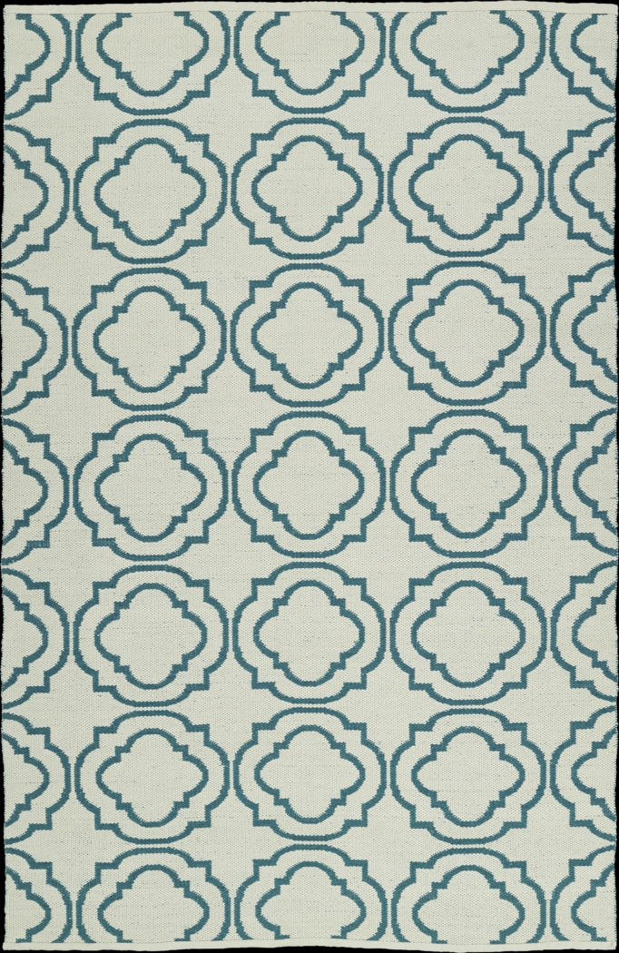 Diaz Teal 8' x 10' Indoor/Outdoor Rug - Thumbnail - Image 2