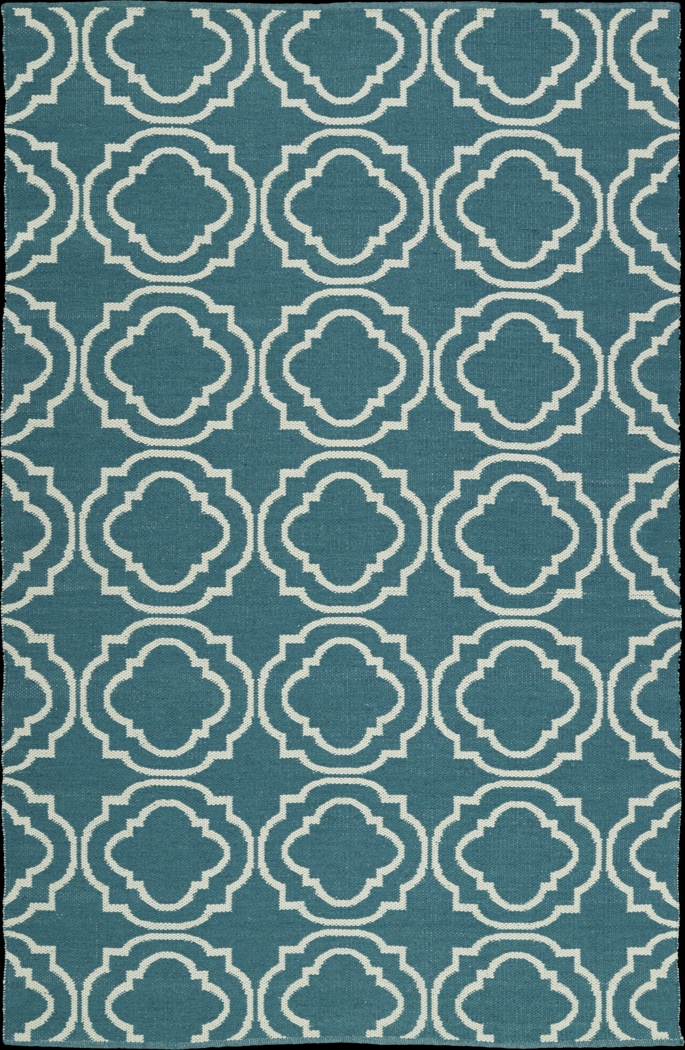Diaz Teal 8' x 10' Indoor/Outdoor Rug - Thumbnail - Image 1