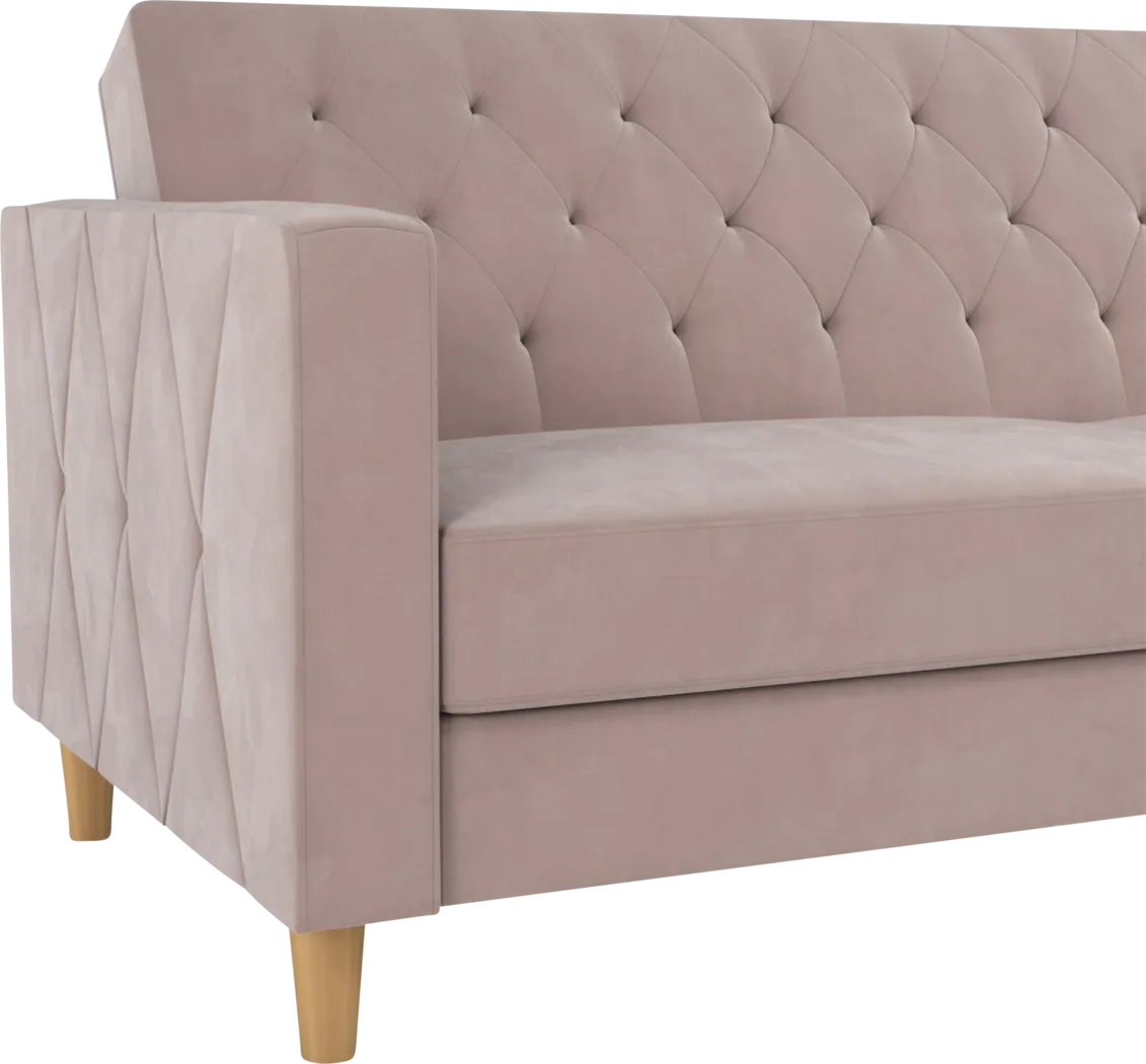 Diechman Blush Futon with Storage - Thumbnail - Image 16