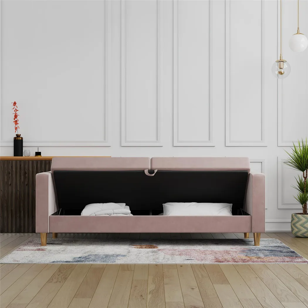 Diechman Blush Futon with Storage - Thumbnail - Image 22