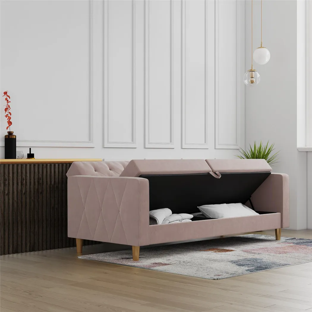 Diechman Blush Futon with Storage - Thumbnail - Image 23