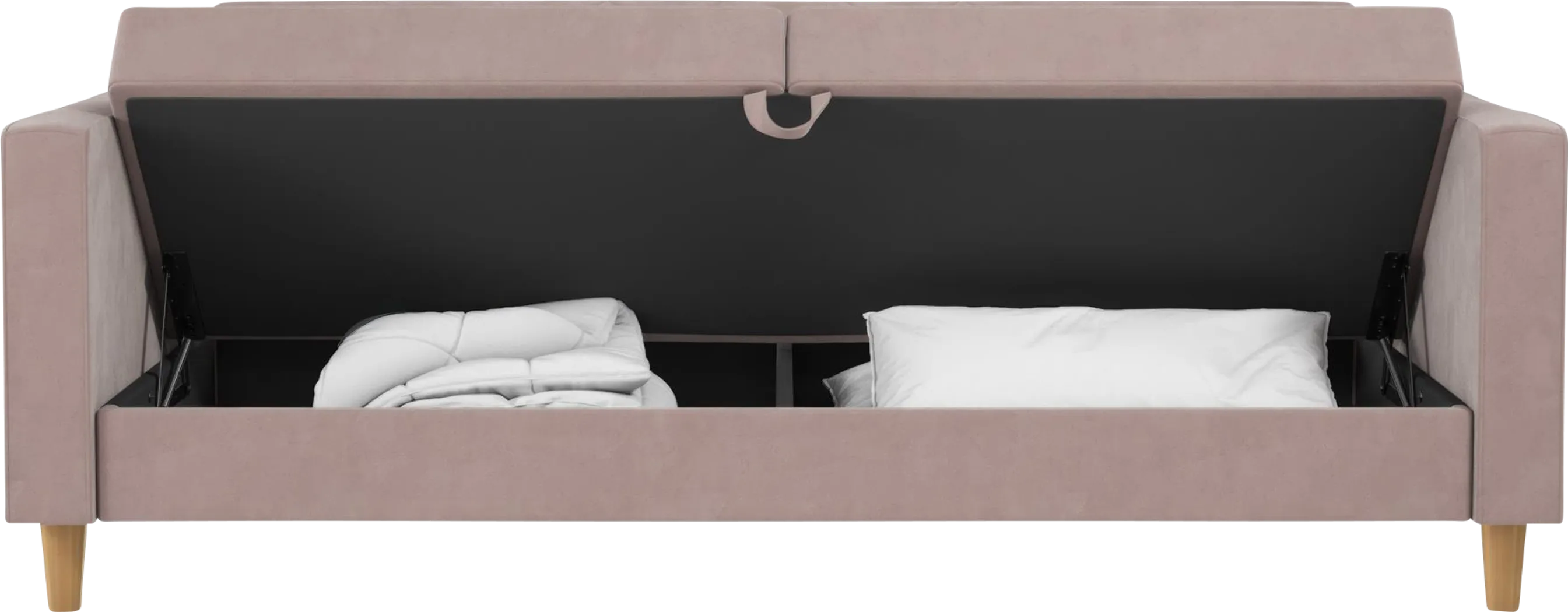 Diechman Blush Futon with Storage - Thumbnail - Image 7