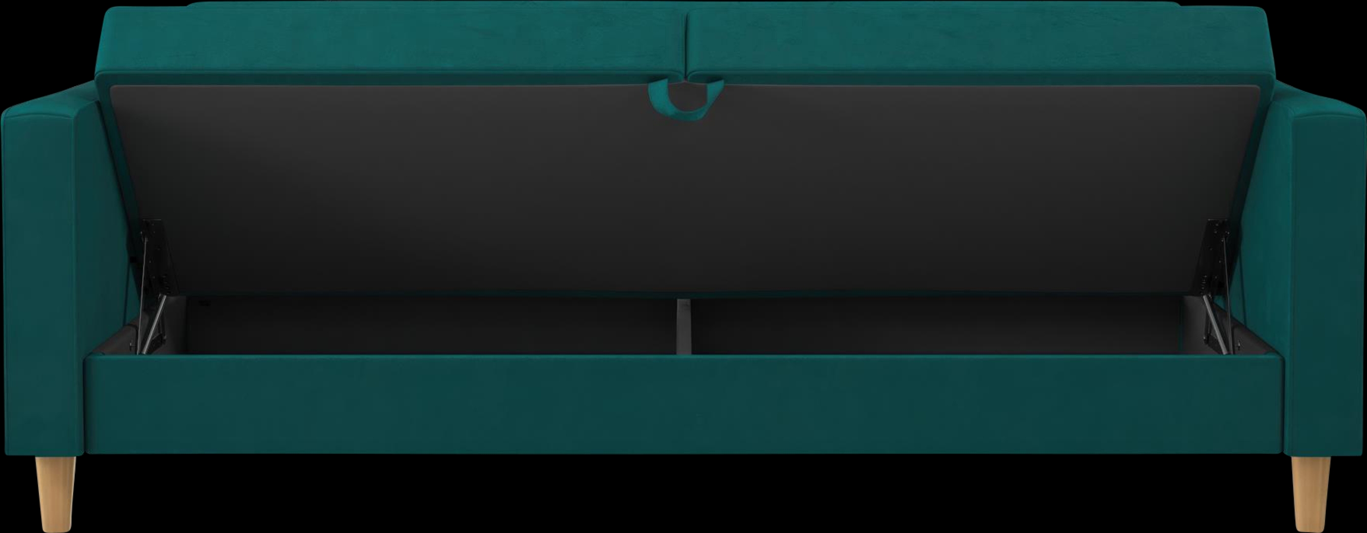 Diechman Green Futon with Storage - Thumbnail - Image 11