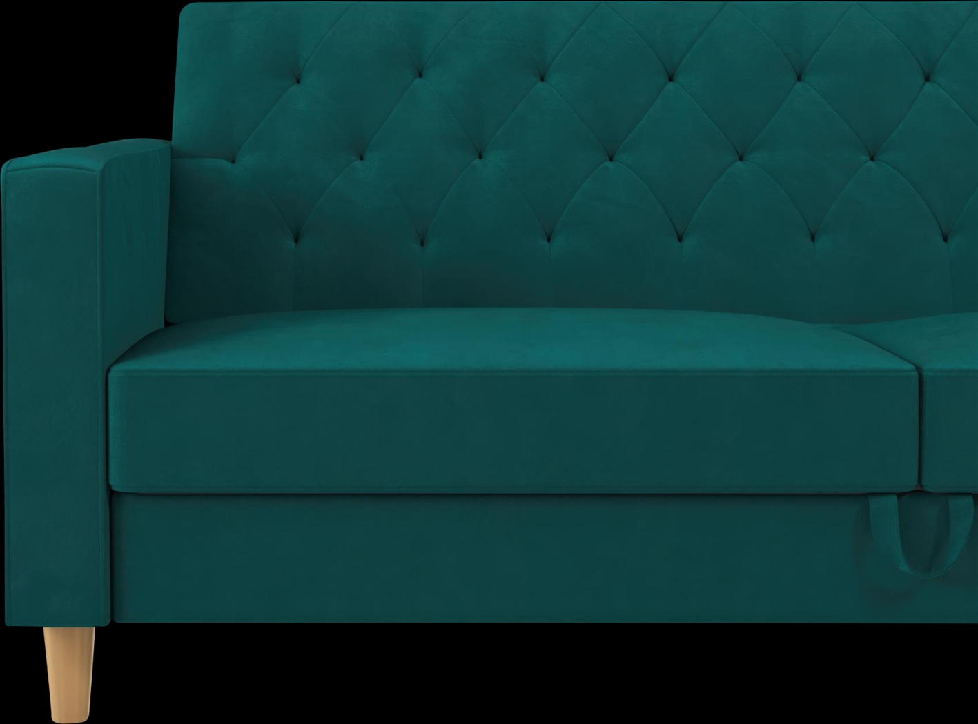 Diechman Green Futon with Storage - Thumbnail - Image 15