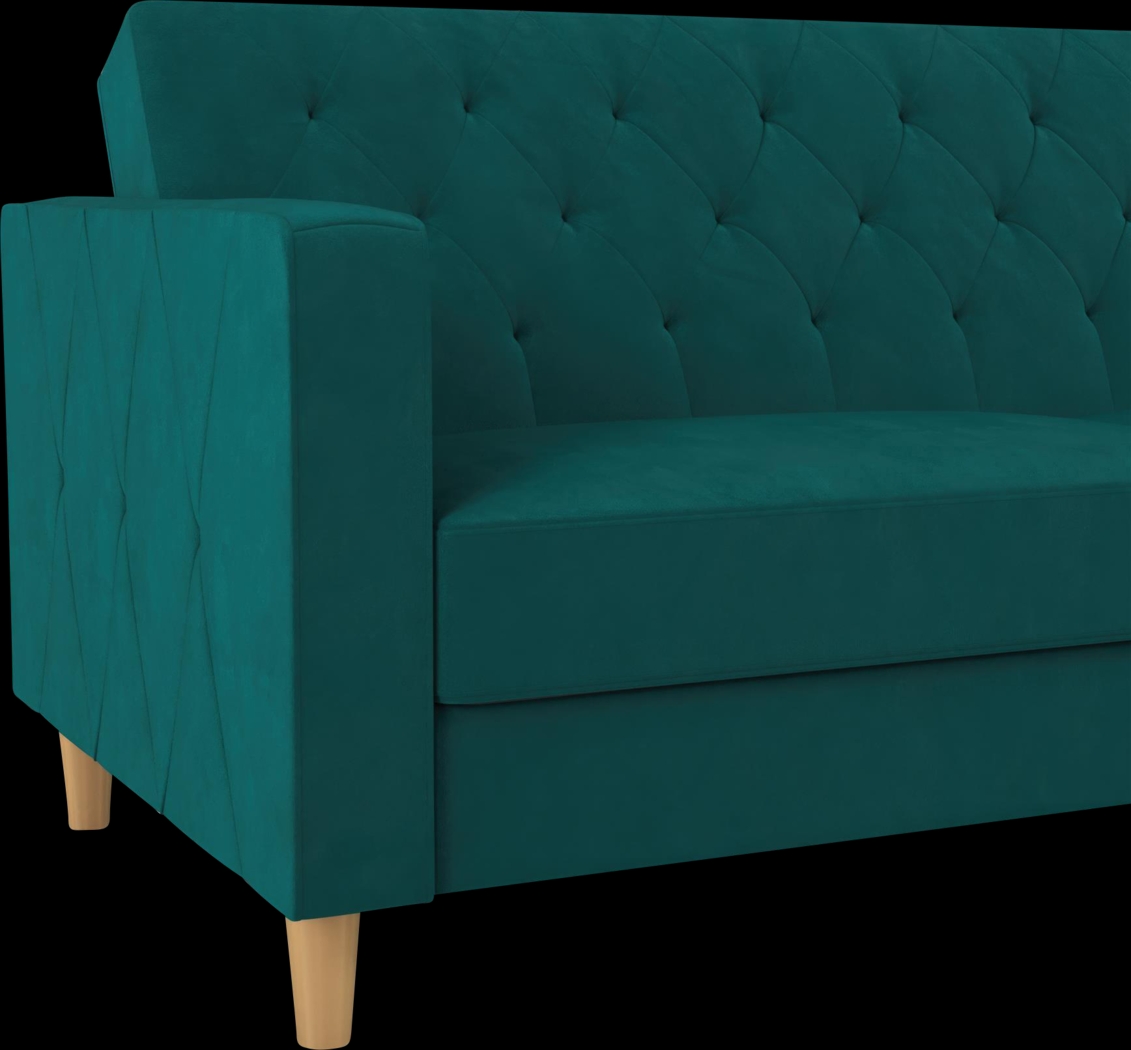 Diechman Green Futon with Storage - Thumbnail - Image 16