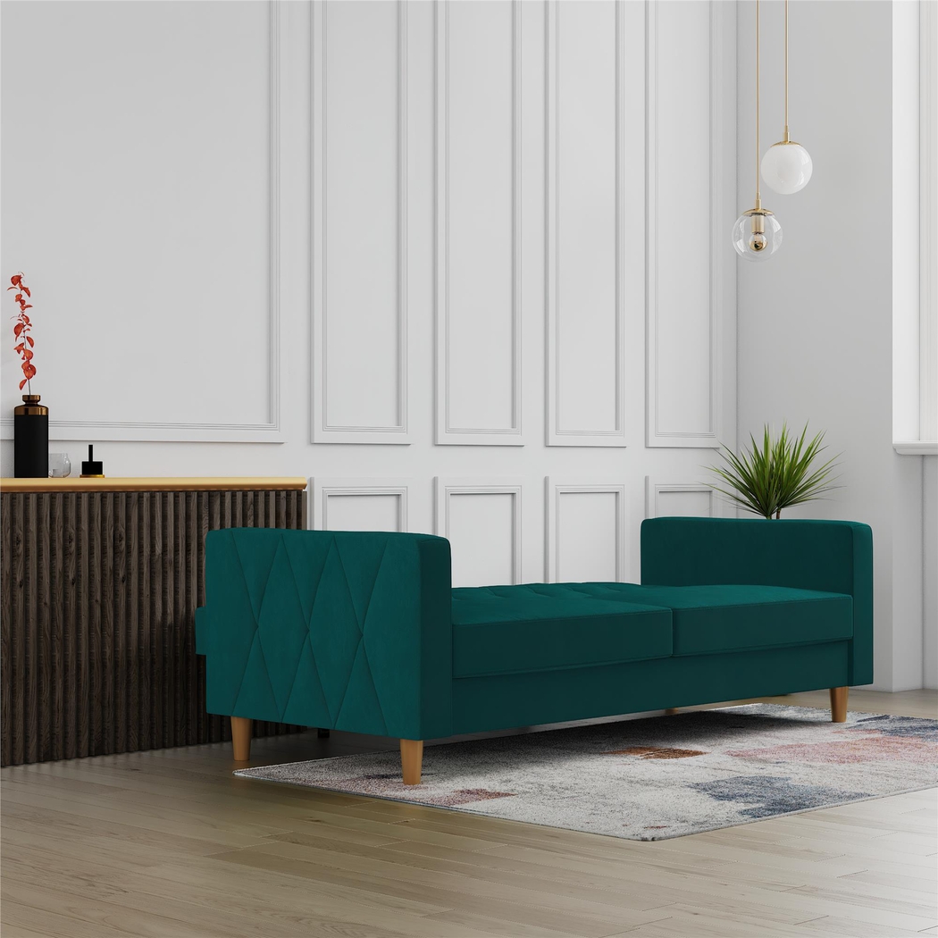 Diechman Green Futon with Storage - Thumbnail - Image 24