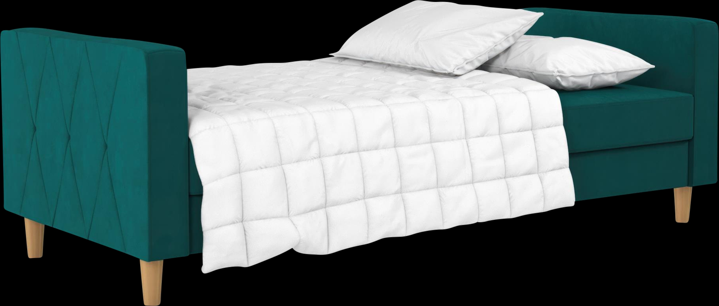 Diechman Green Futon with Storage - Thumbnail - Image 8