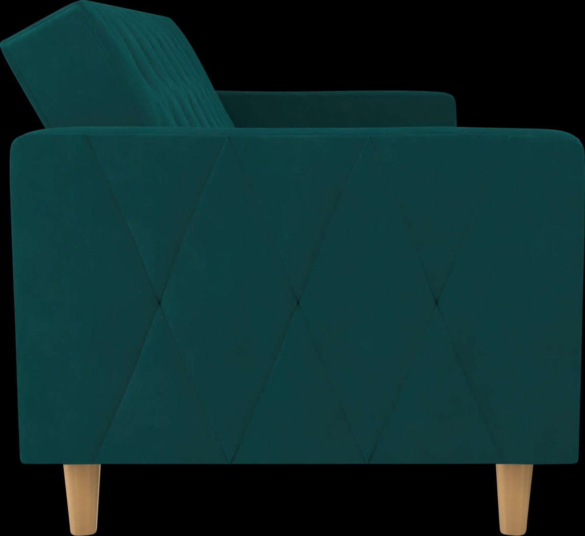 Diechman Green Futon with Storage - Thumbnail - Image 9