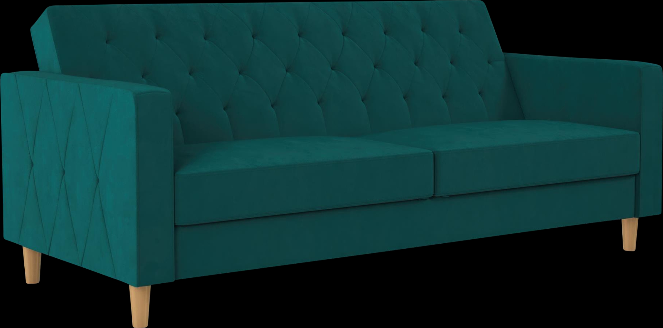 Diechman Green Futon with Storage - Thumbnail - Image 1