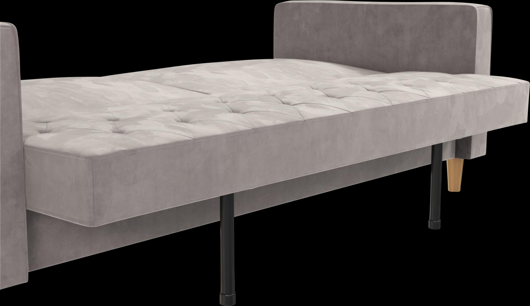 Diechman Light Gray Futon with Storage - Thumbnail - Image 12