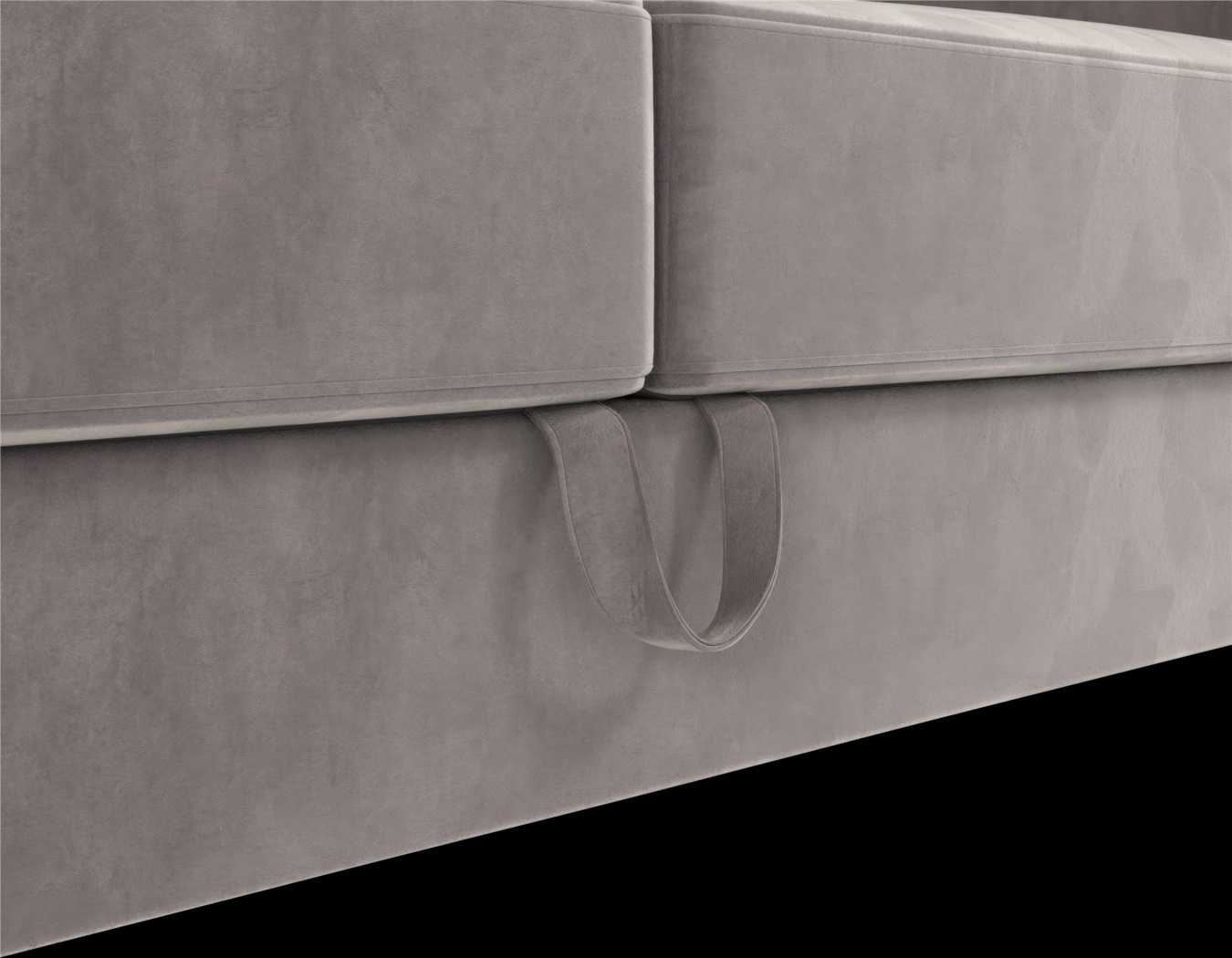 Diechman Light Gray Futon with Storage - Thumbnail - Image 13