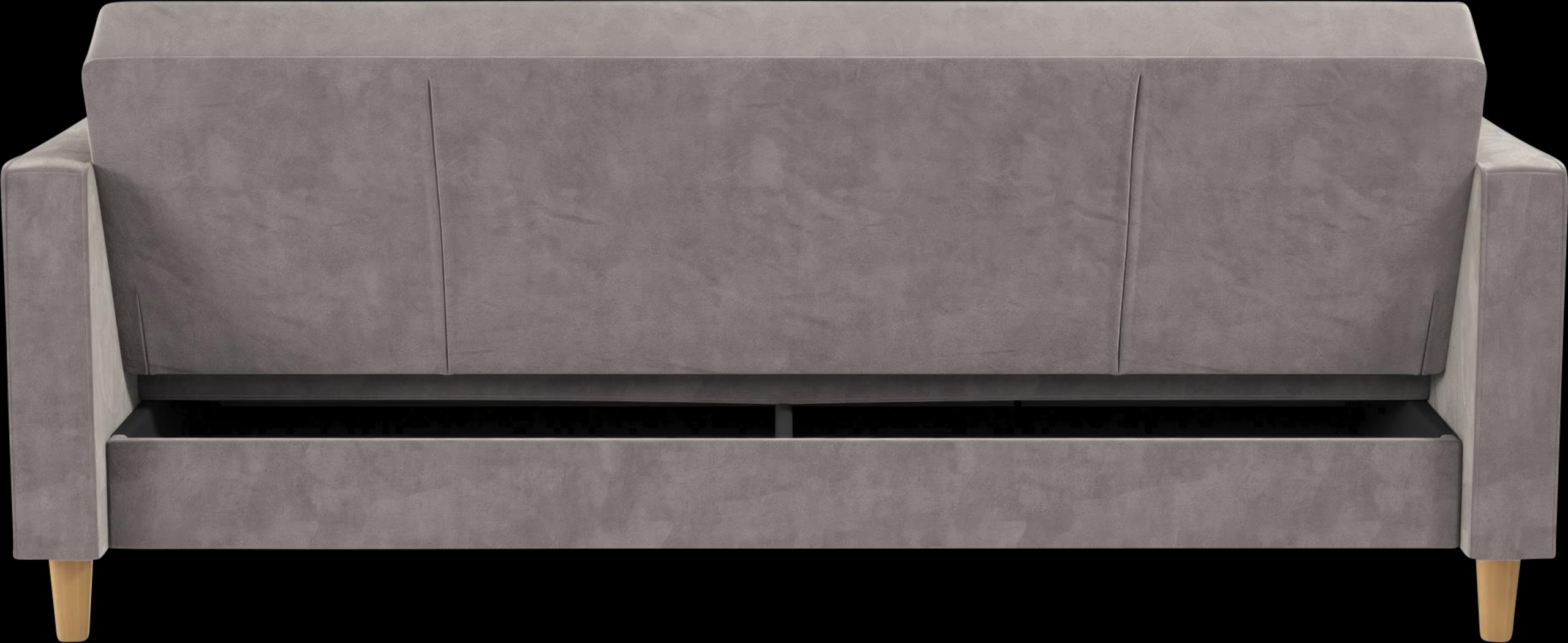 Diechman Light Gray Futon with Storage - Thumbnail - Image 19