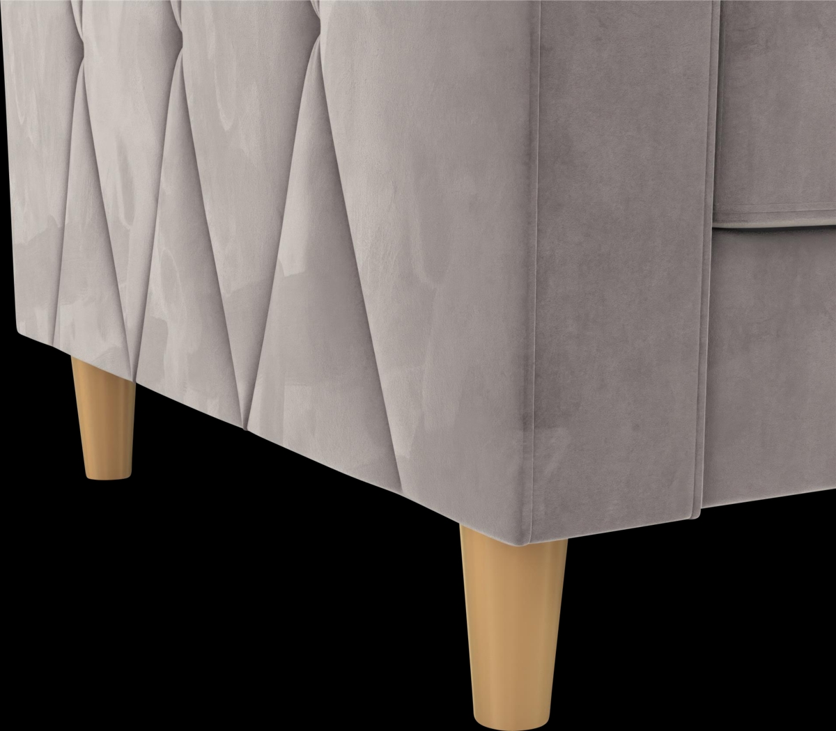 Diechman Light Gray Futon with Storage - Thumbnail - Image 20