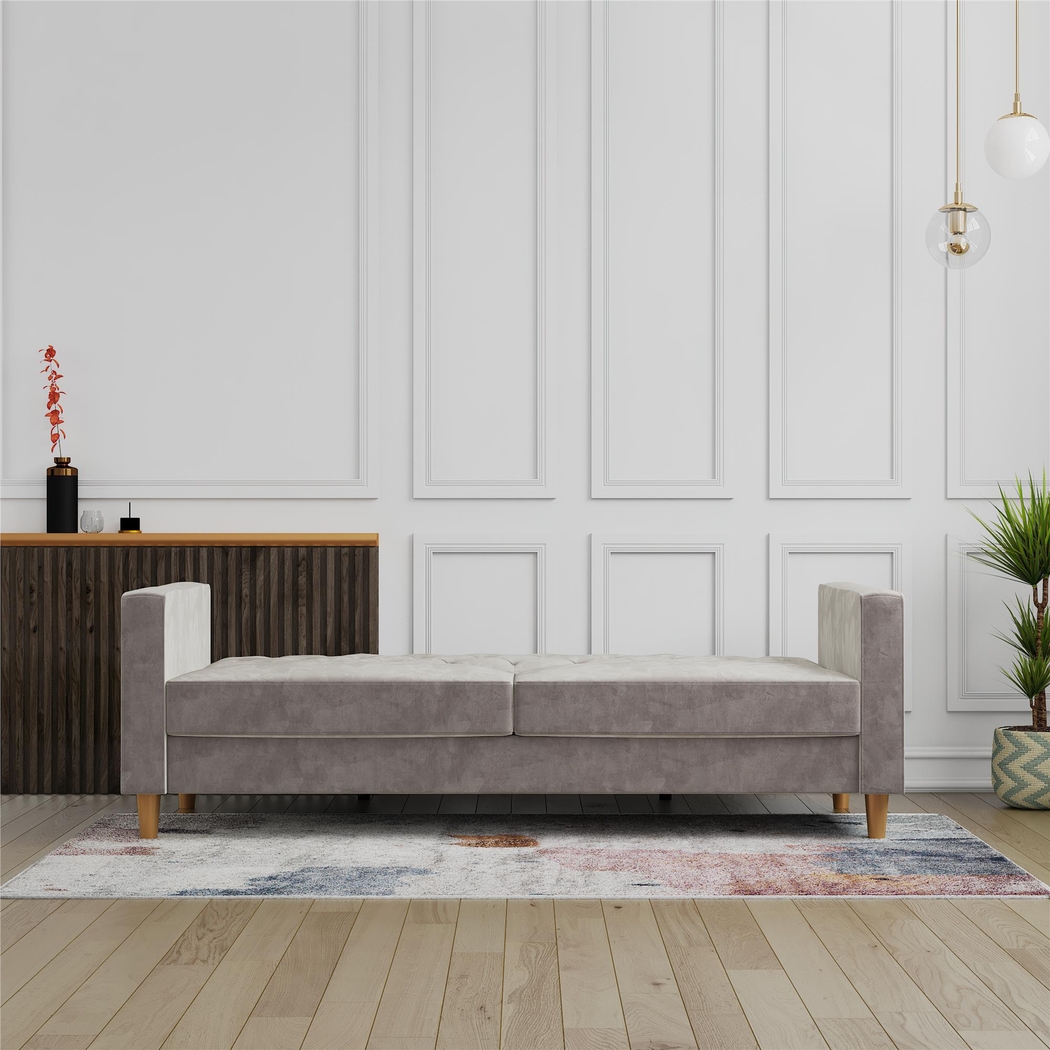 Diechman Light Gray Futon with Storage - Thumbnail - Image 21