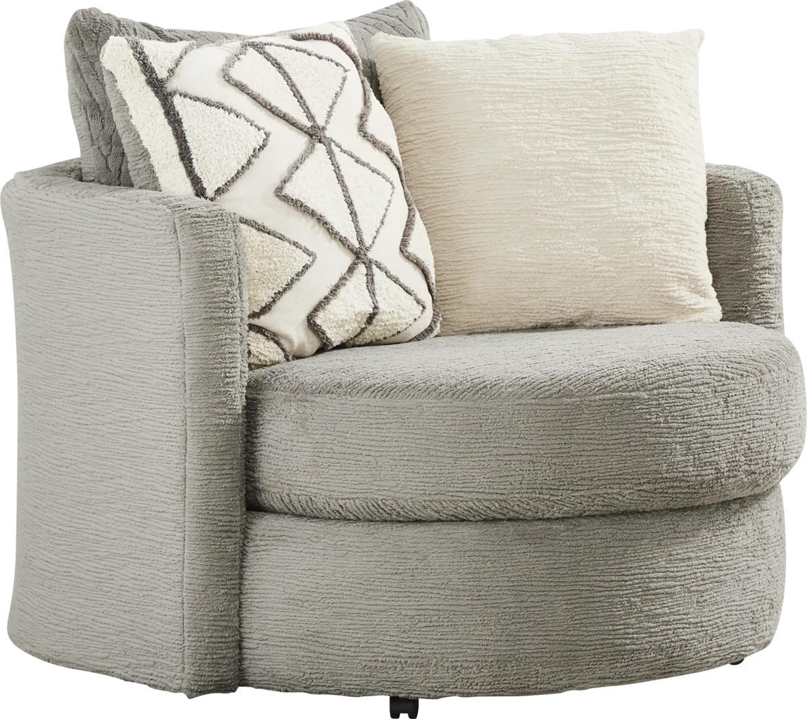 Diego Gray Swivel Chair - Thumbnail - Image 2