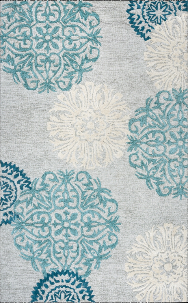 Dielis Blue 6'6 x 9'6 Rug - Thumbnail - Image 1