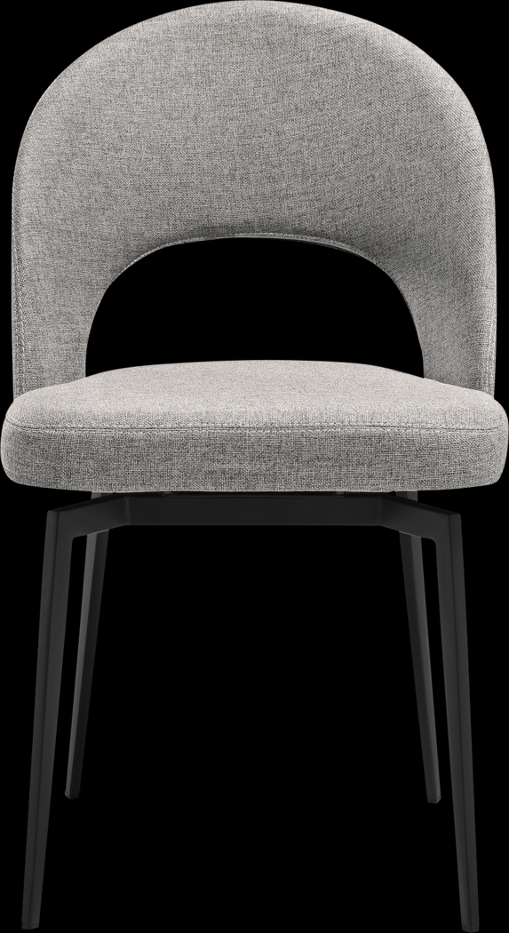 Diglants Gray Side Chair, Set of 2 - Thumbnail - Image 4