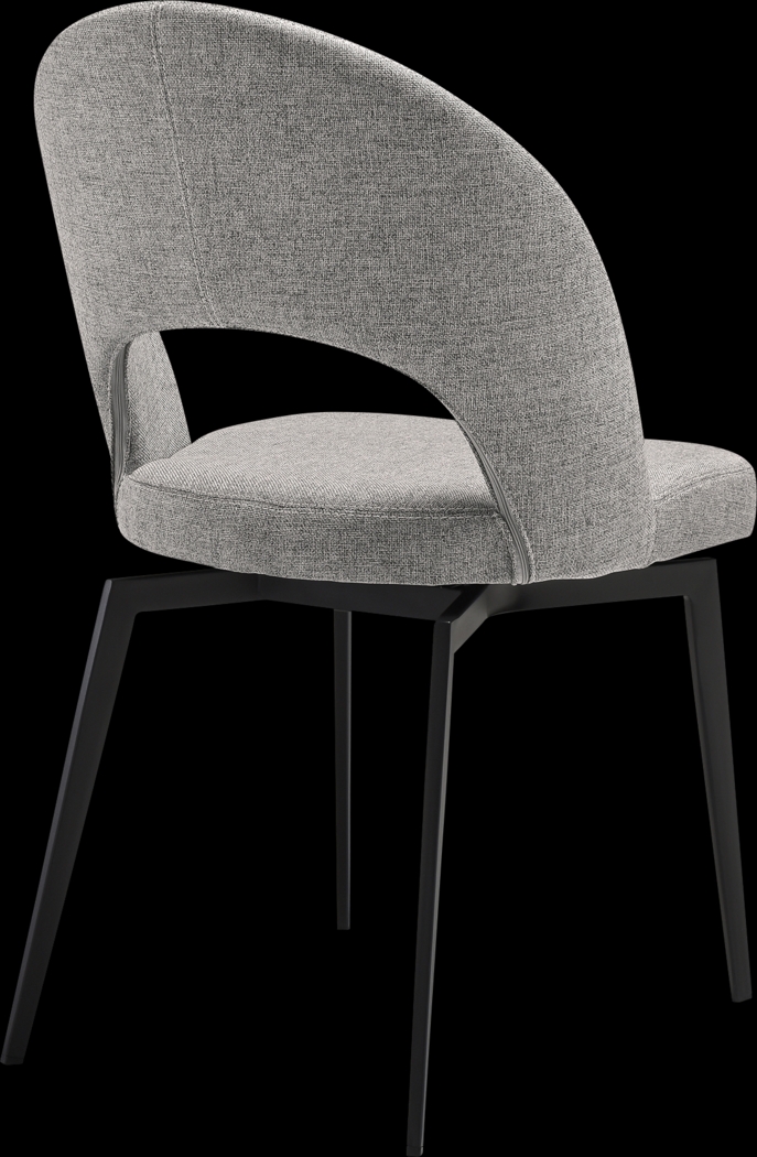 Diglants Gray Side Chair, Set of 2 - Thumbnail - Image 5