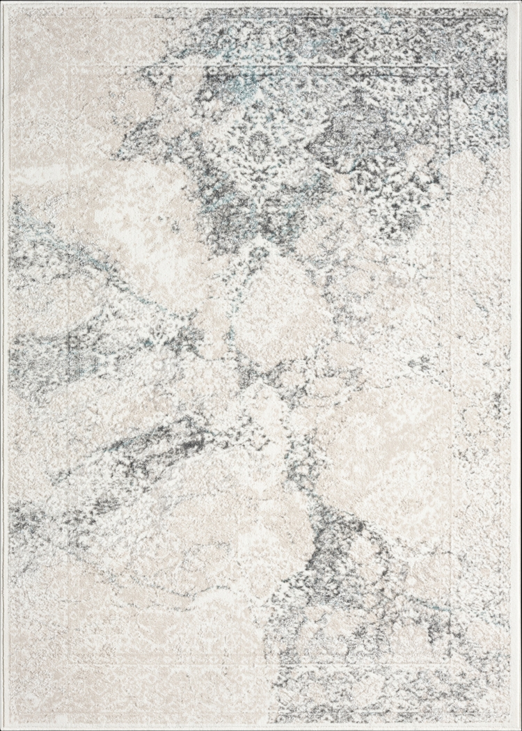 Digsoll Ivory/Gray 5' x 7' Rug - Thumbnail - Image 1