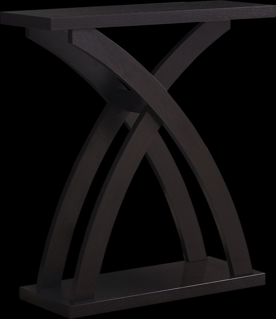 Dillehay Cappuccino Console Table - Thumbnail - Image 1