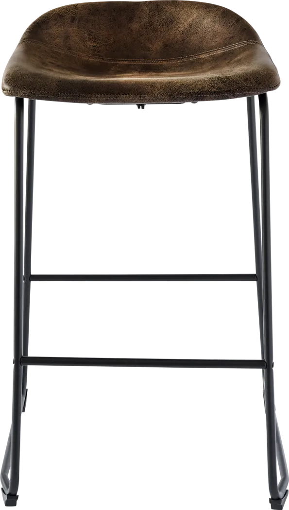 Dillingham Brown Barstool, Set of 2 - Thumbnail - Image 3