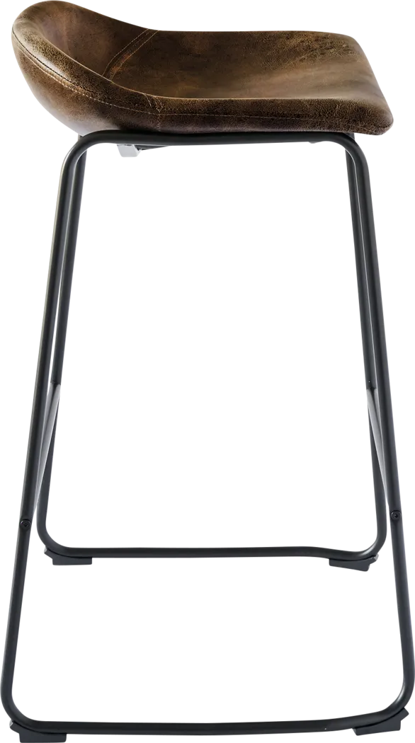 Dillingham Brown Barstool, Set of 2 - Thumbnail - Image 4