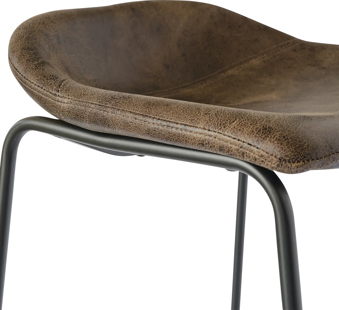 Dillingham Brown Barstool, Set of 2 - Thumbnail - Image 6