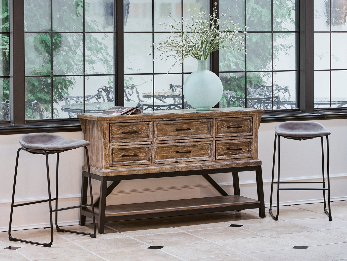 Dillingham Gray Barstool, Set of 2 - Thumbnail - Image 8