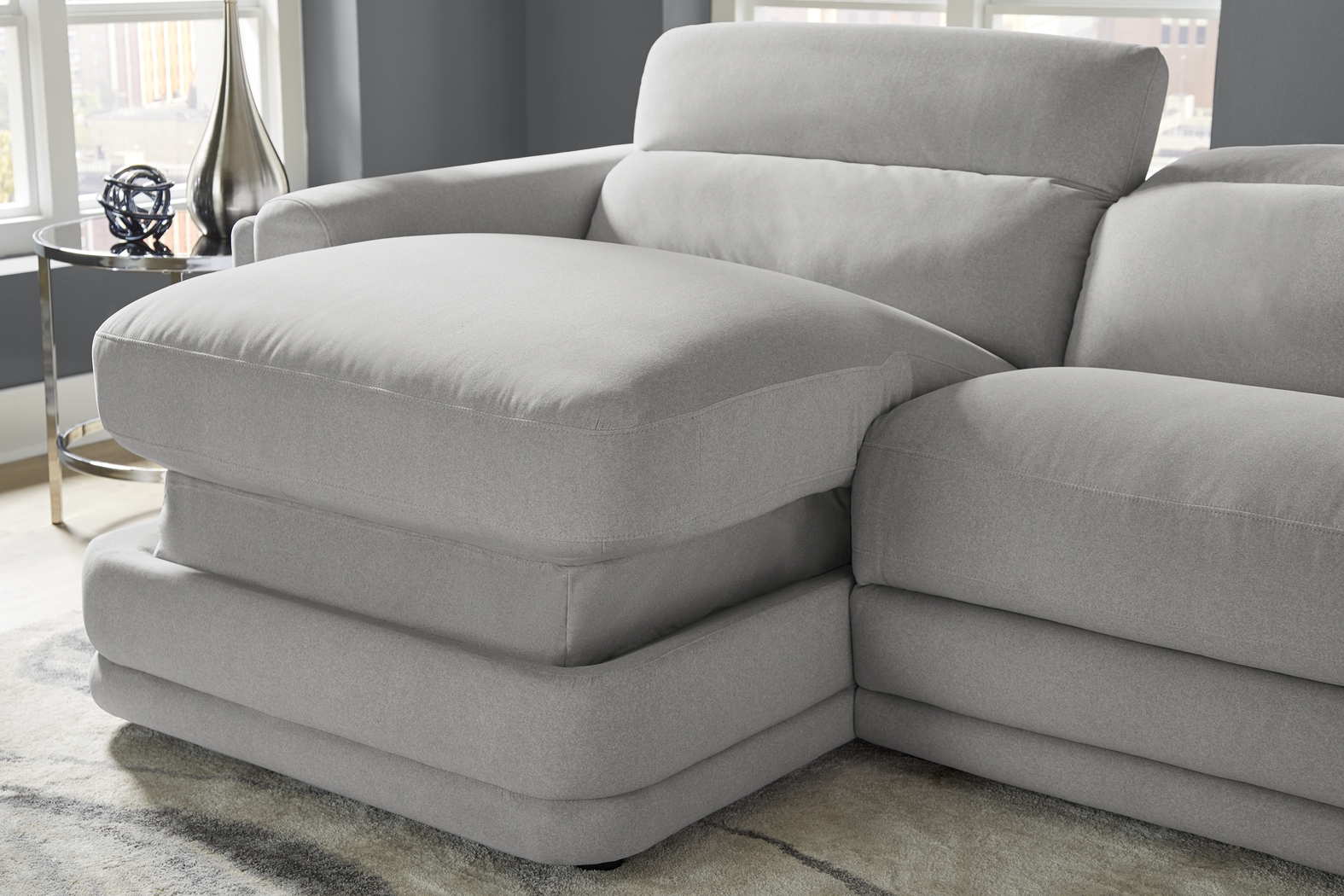 Dillon Smoke 5 Pc Dual Power Reclining Sectional - Thumbnail - Image 3