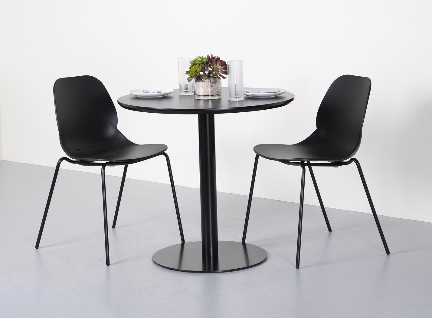 Dinauer Black Bistro Table - Thumbnail - Image 3