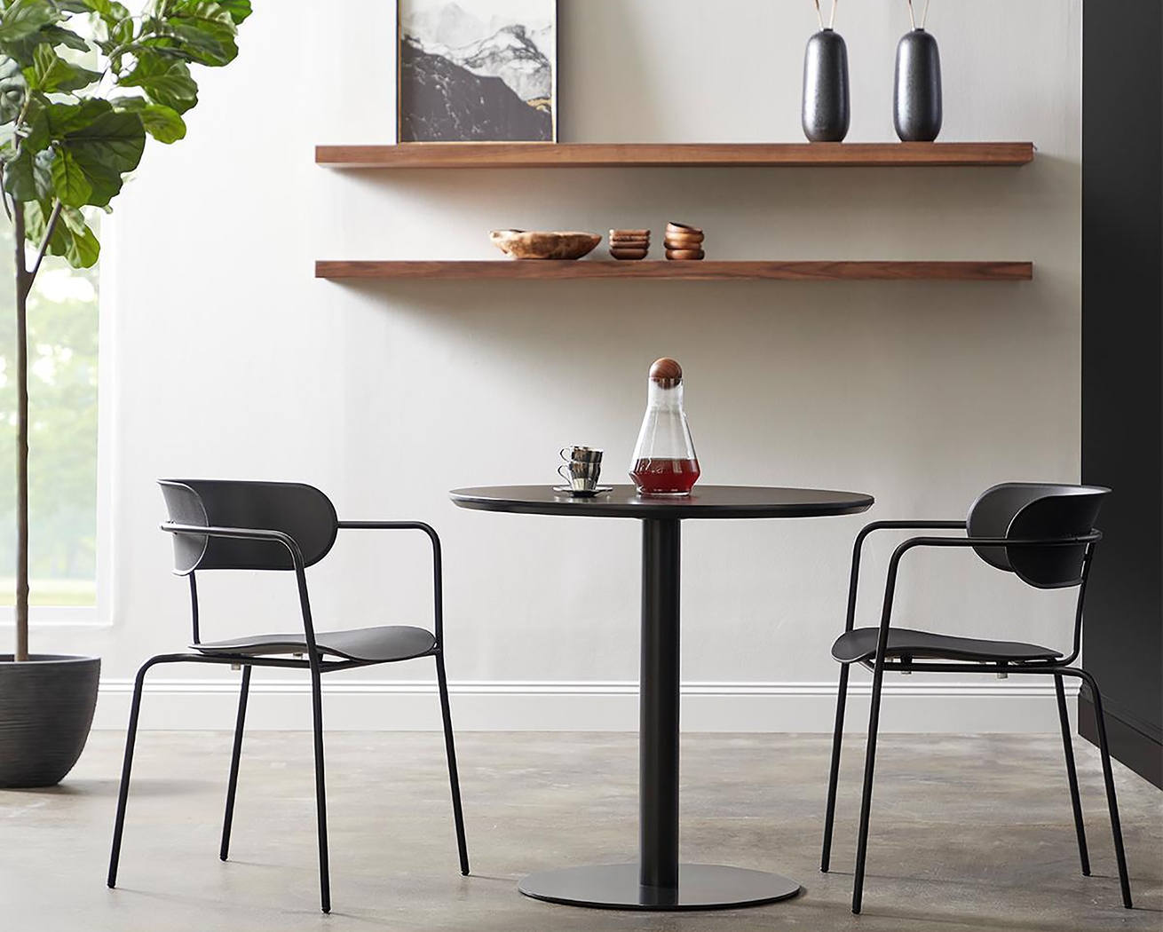 Dinauer Black Bistro Table - Thumbnail - Image 4