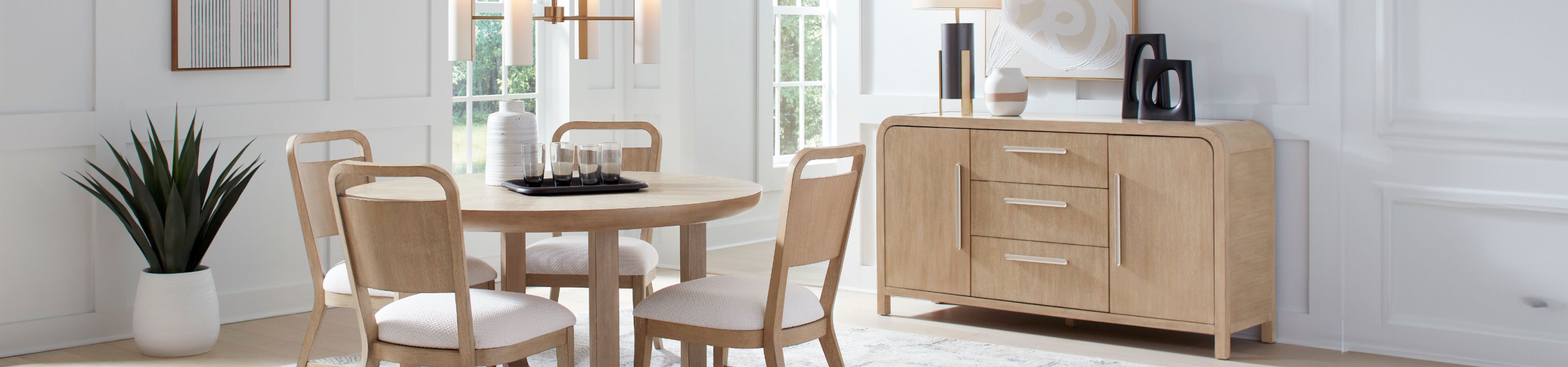 Dining room furniture set.
