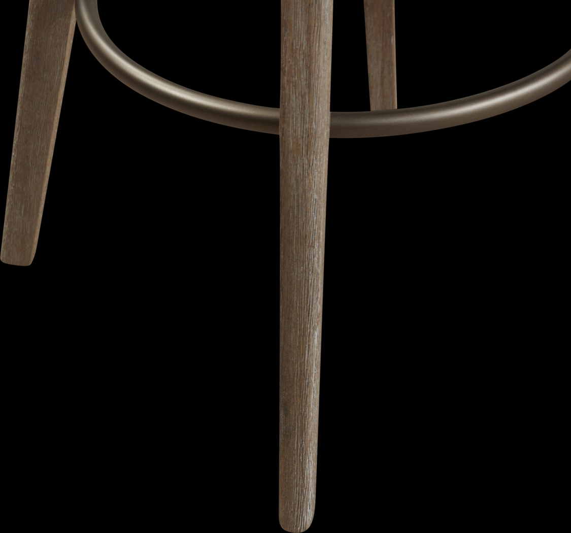 Dinmore Beige Swivel Barstool - Thumbnail - Image 5