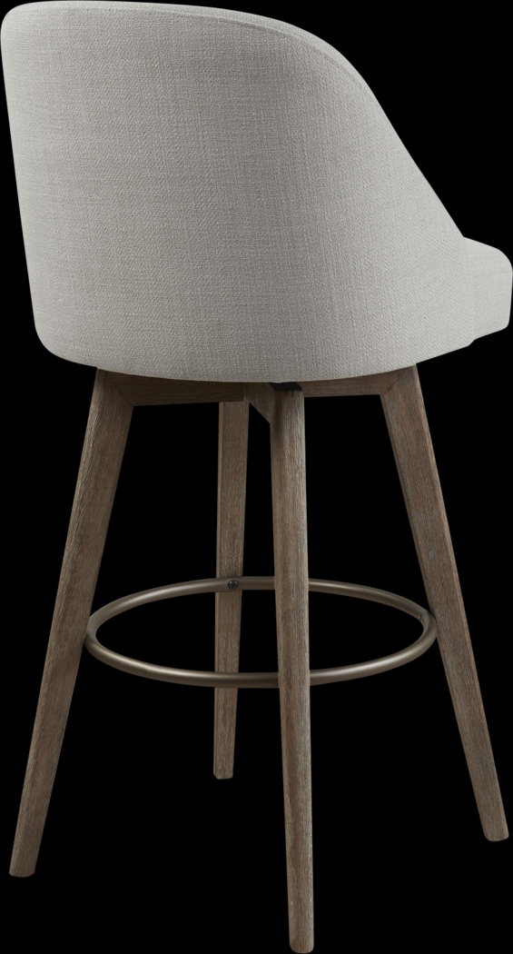 Dinmore Gray Swivel Barstool - Thumbnail - Image 3