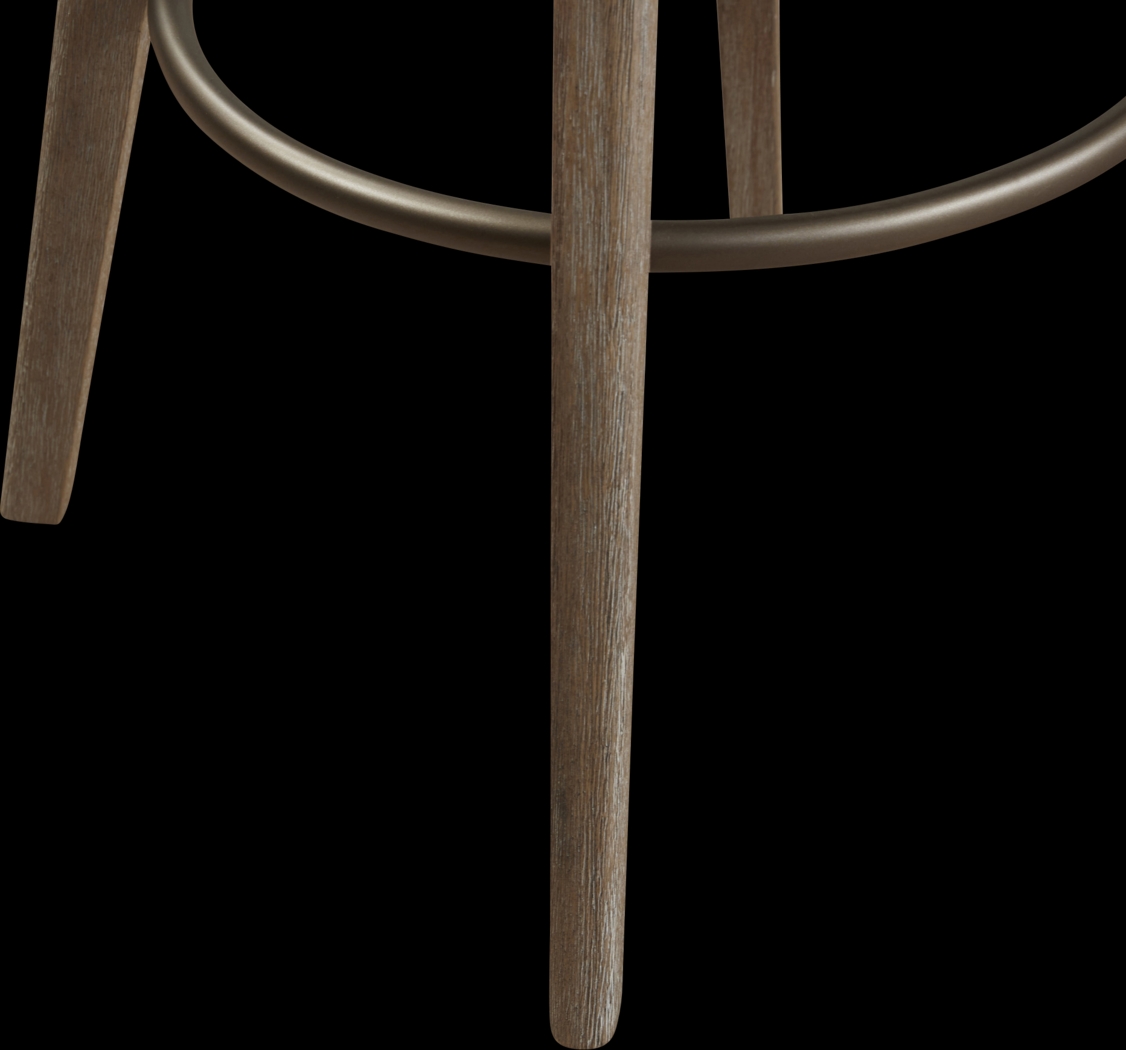 Dinmore Gray Swivel Barstool - Thumbnail - Image 5