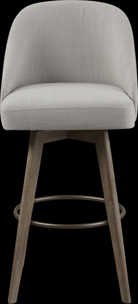 Dinmore Gray Swivel Barstool - Thumbnail - Image 1