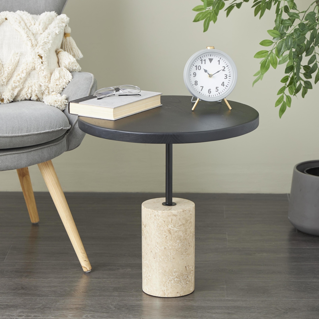 Dinne Black Accent Table - Thumbnail - Image 2