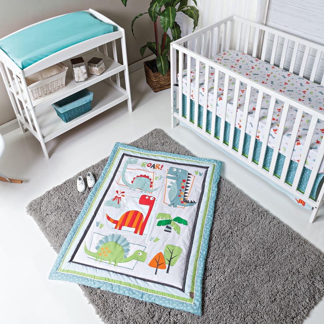Dino Town Sky 3 Pc Baby Bedding Set - Thumbnail - Image 9