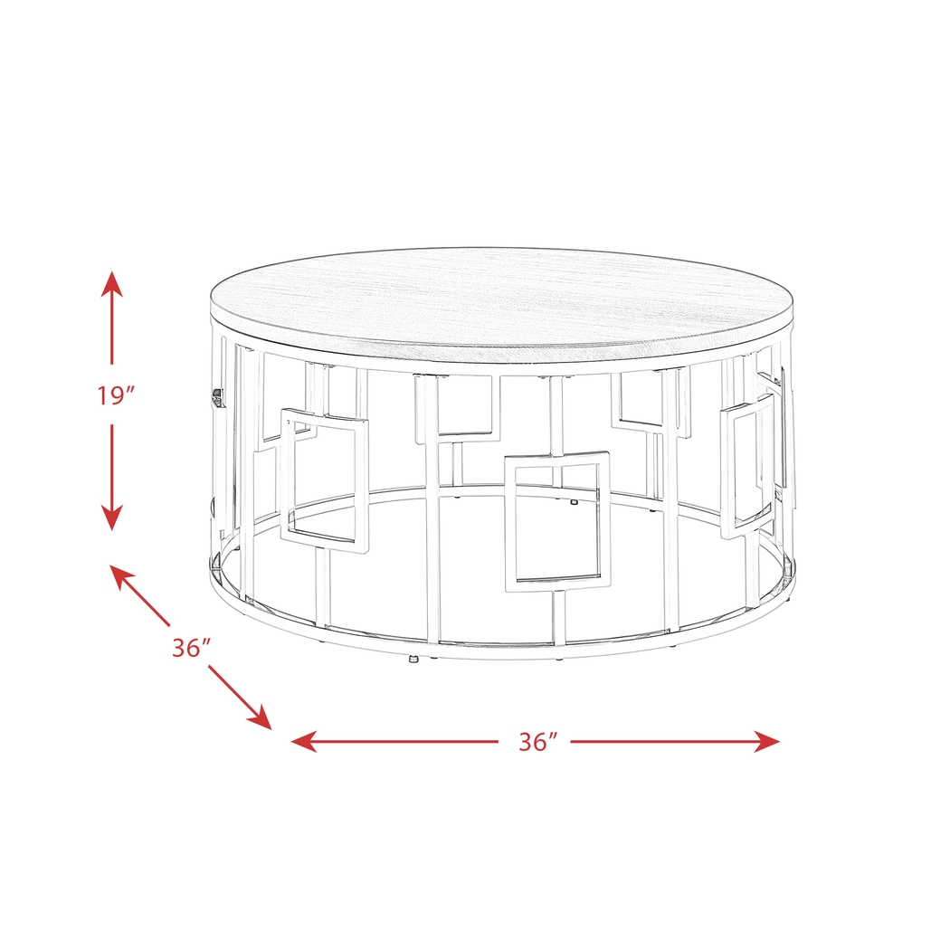 Dinoscape Black Cocktail Table - Thumbnail - Image 3