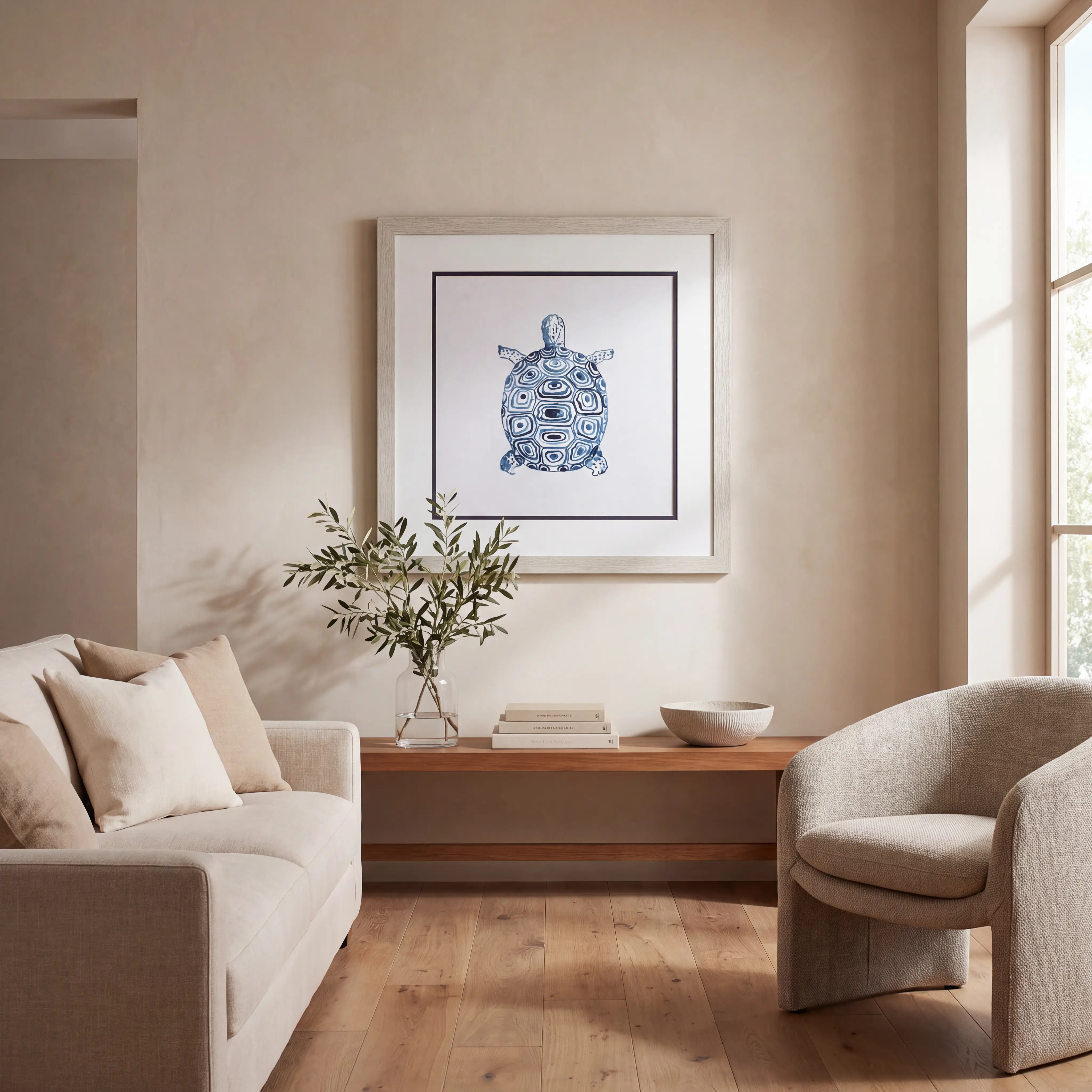 Dinsmore Blue Artwork, Set of 2 - Thumbnail - Image 2