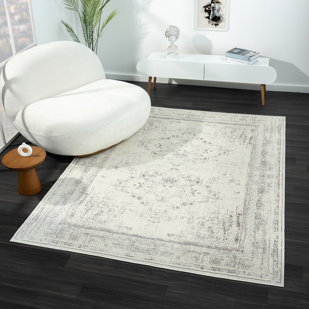 Dione Gray 7'10 x 9'10 Rug - Thumbnail - Image 2