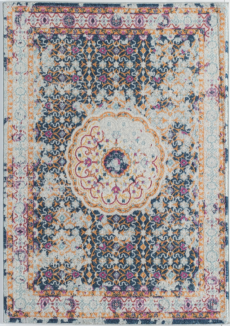 Dipal Blue 5' x 7' Rug - Thumbnail - Image 1