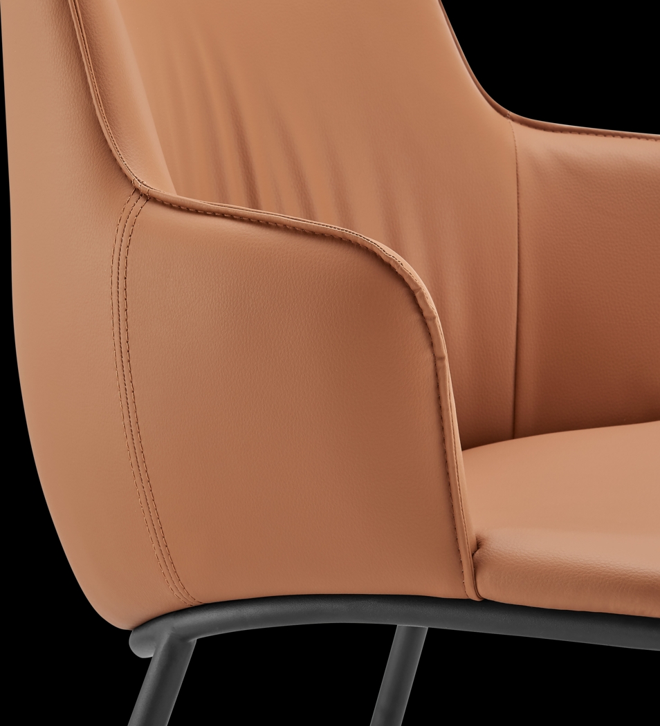 Dipaolo Cognac Arm Chair - Thumbnail - Image 7