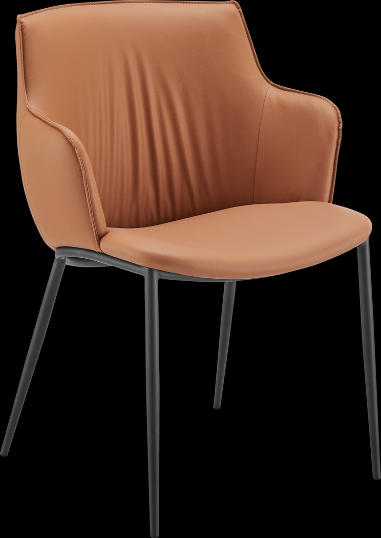 Dipaolo Cognac Arm Chair - Thumbnail - Image 1