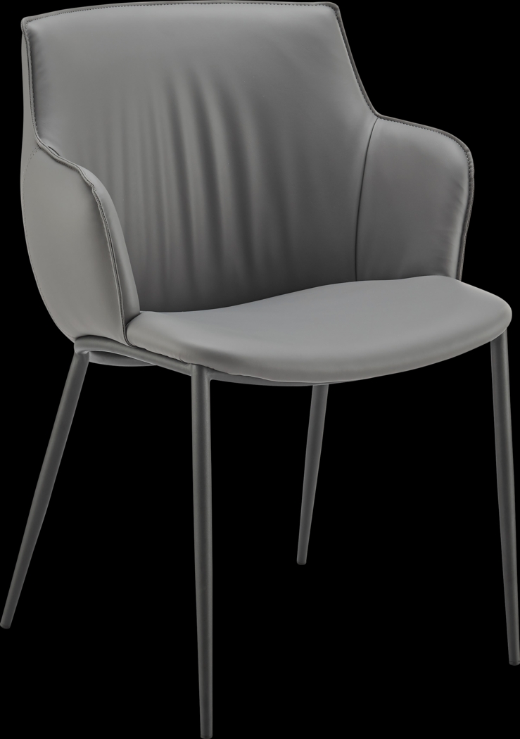 Dipaolo Gray Arm Chair - Thumbnail - Image 1