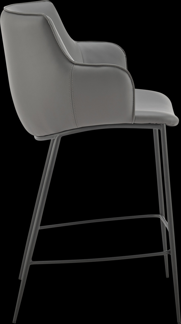 Dipaolo Gray Counter Height Stool - Thumbnail - Image 3